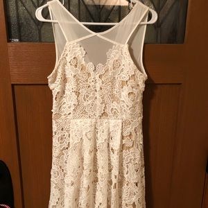 White lace dress